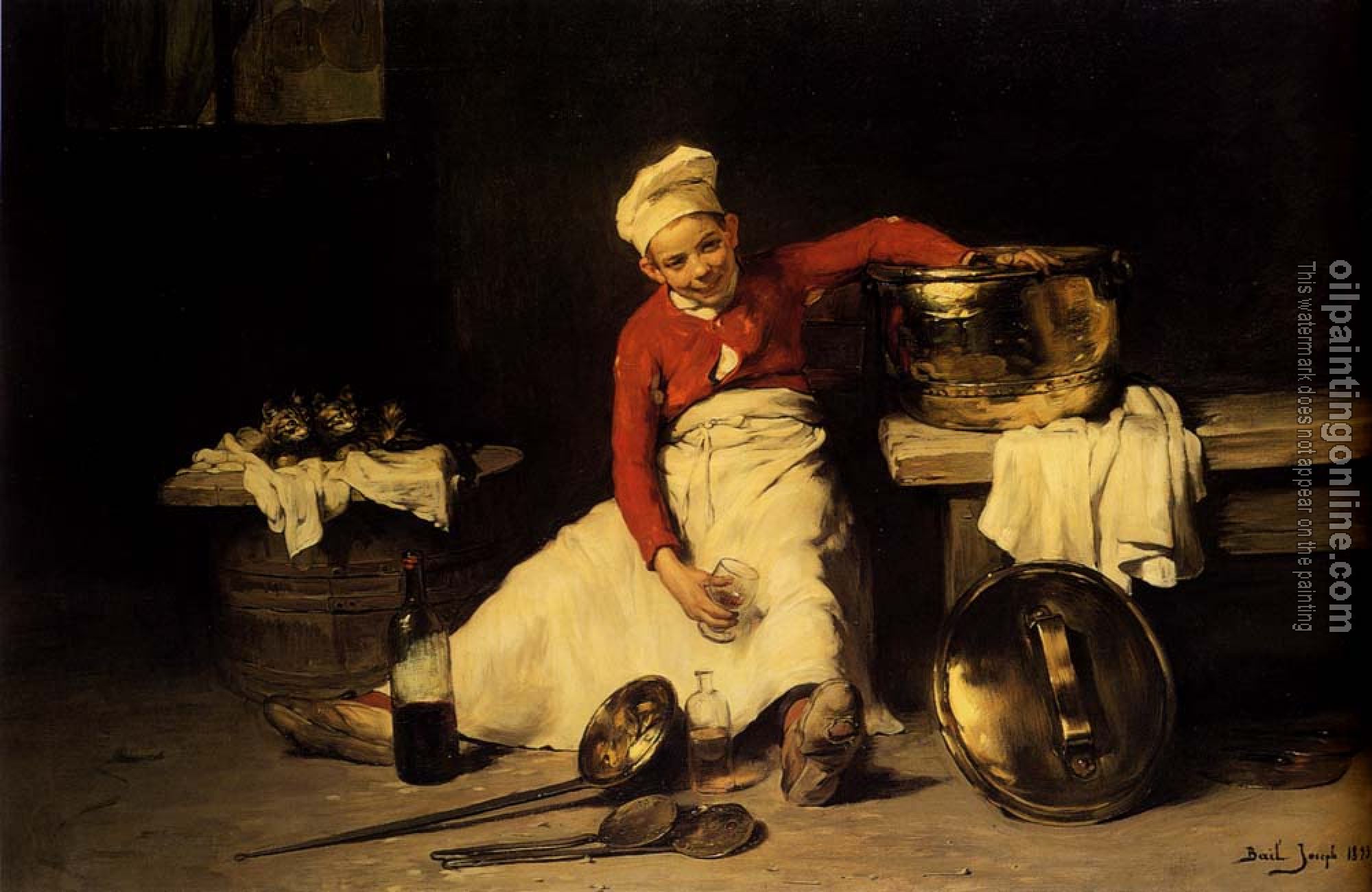 Claude Joseph Bail - Kitchen Boy